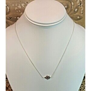 Delicate 925 Sterling Silver Turtle Pendant Necklace 18"